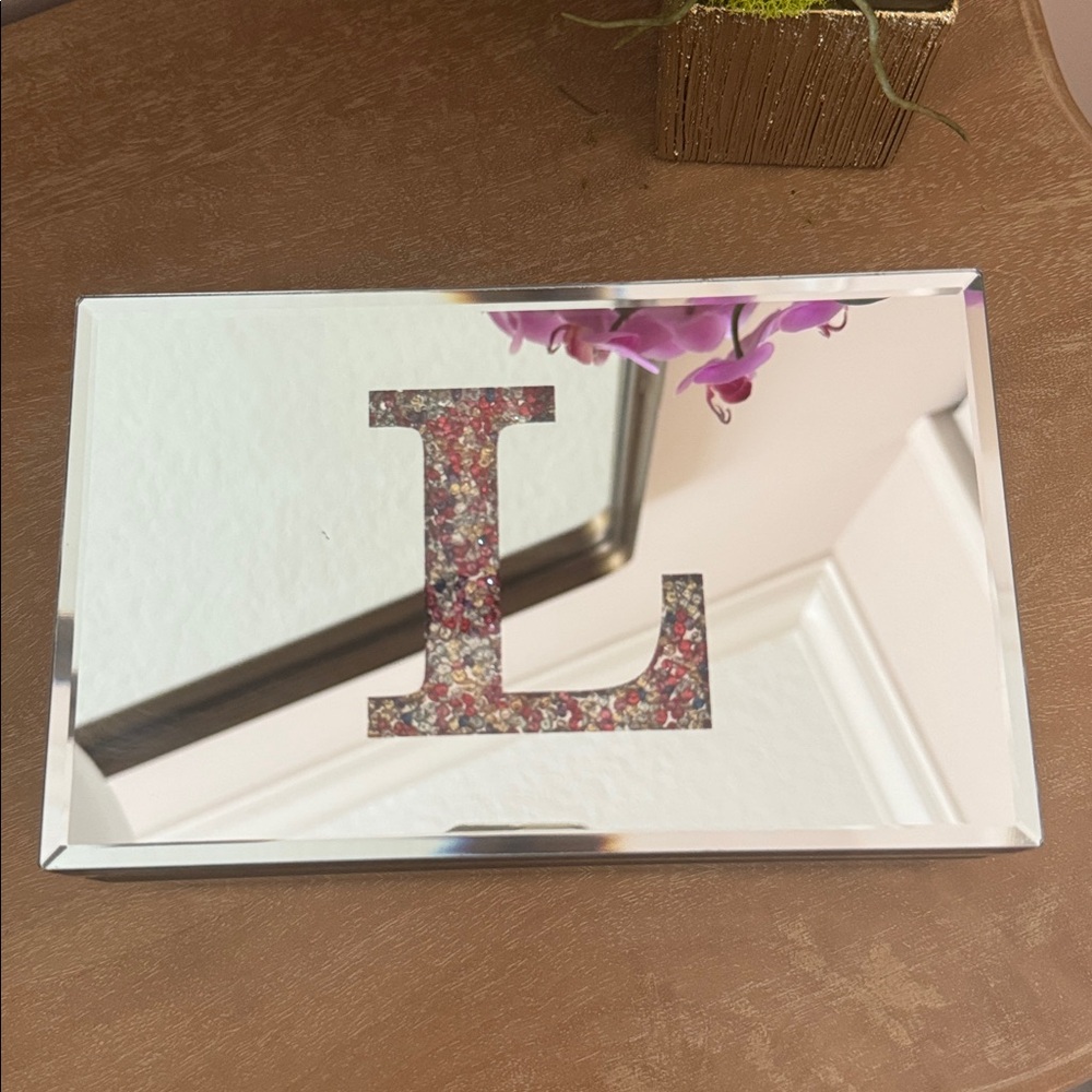 Mirrored Jewel Box With Letter “L”